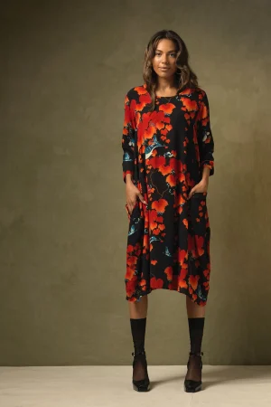 Women One Hundred Stars Acer Black Asymmetric Dress