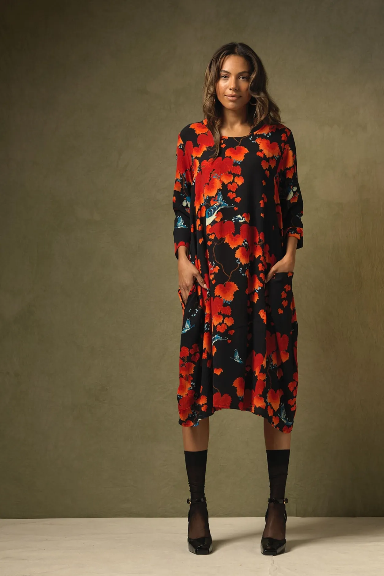 Women One Hundred Stars Acer Black Asymmetric Dress