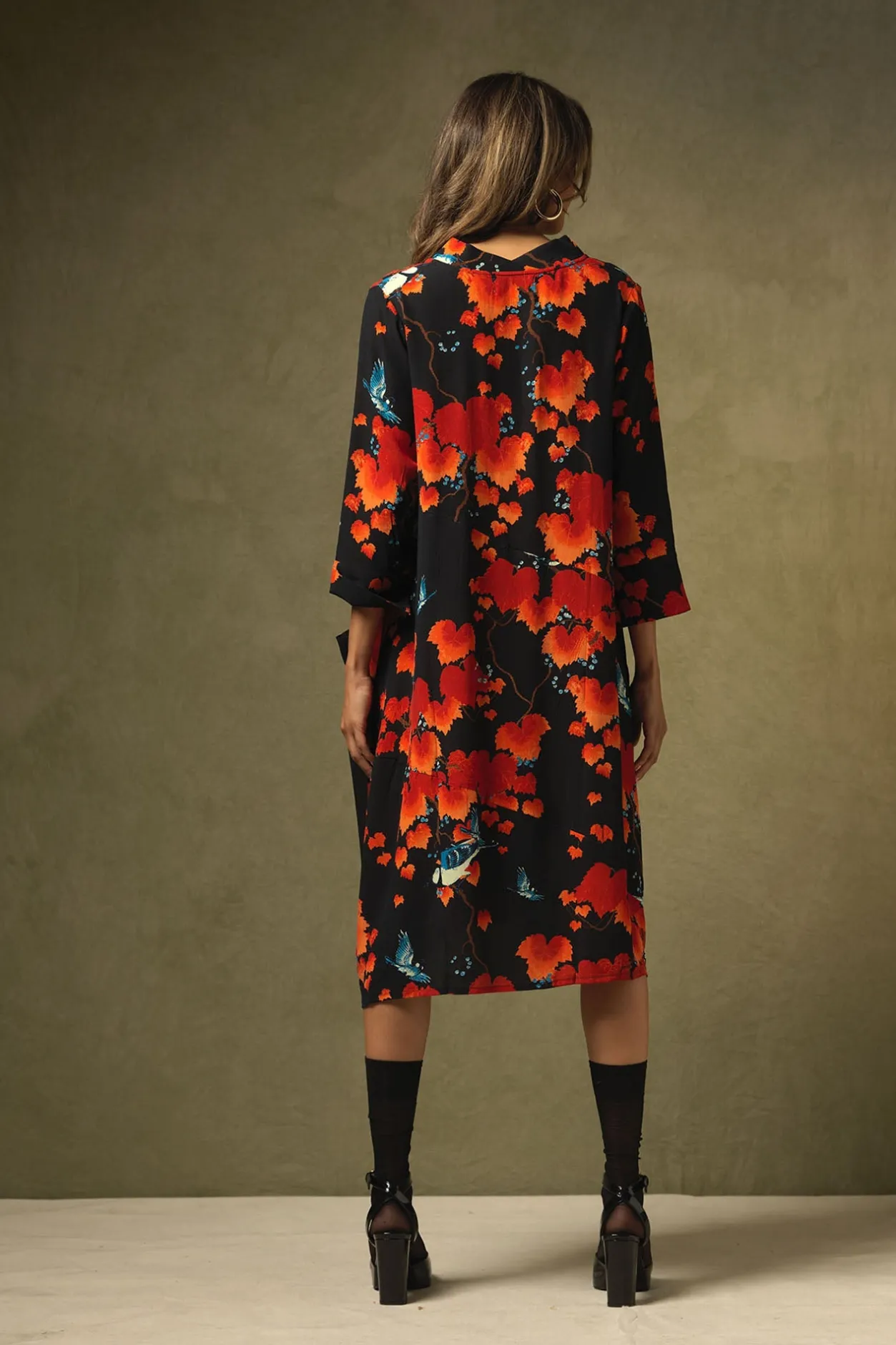 Women One Hundred Stars Acer Black Asymmetric Dress