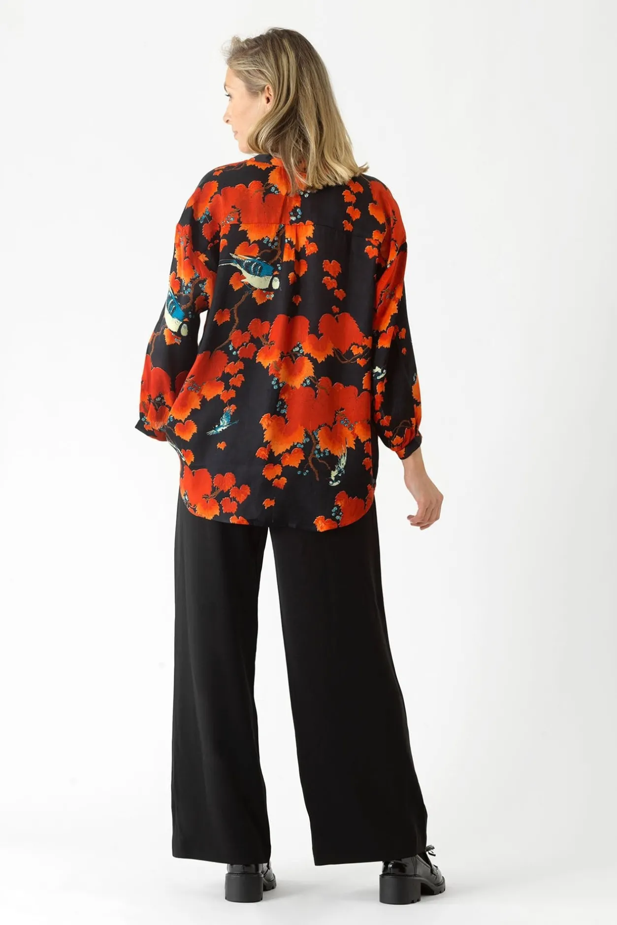 Women One Hundred Stars Acer Black Darcy Shirt