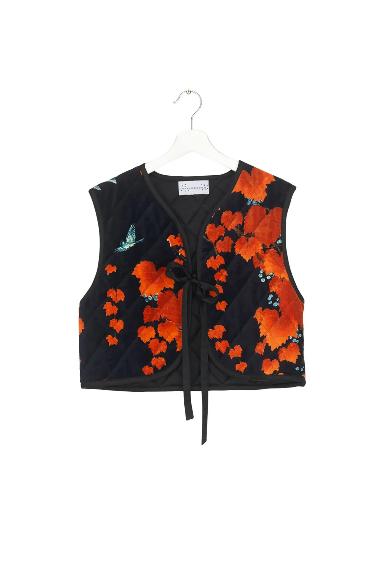 Women One Hundred Stars Acer Black Gilet