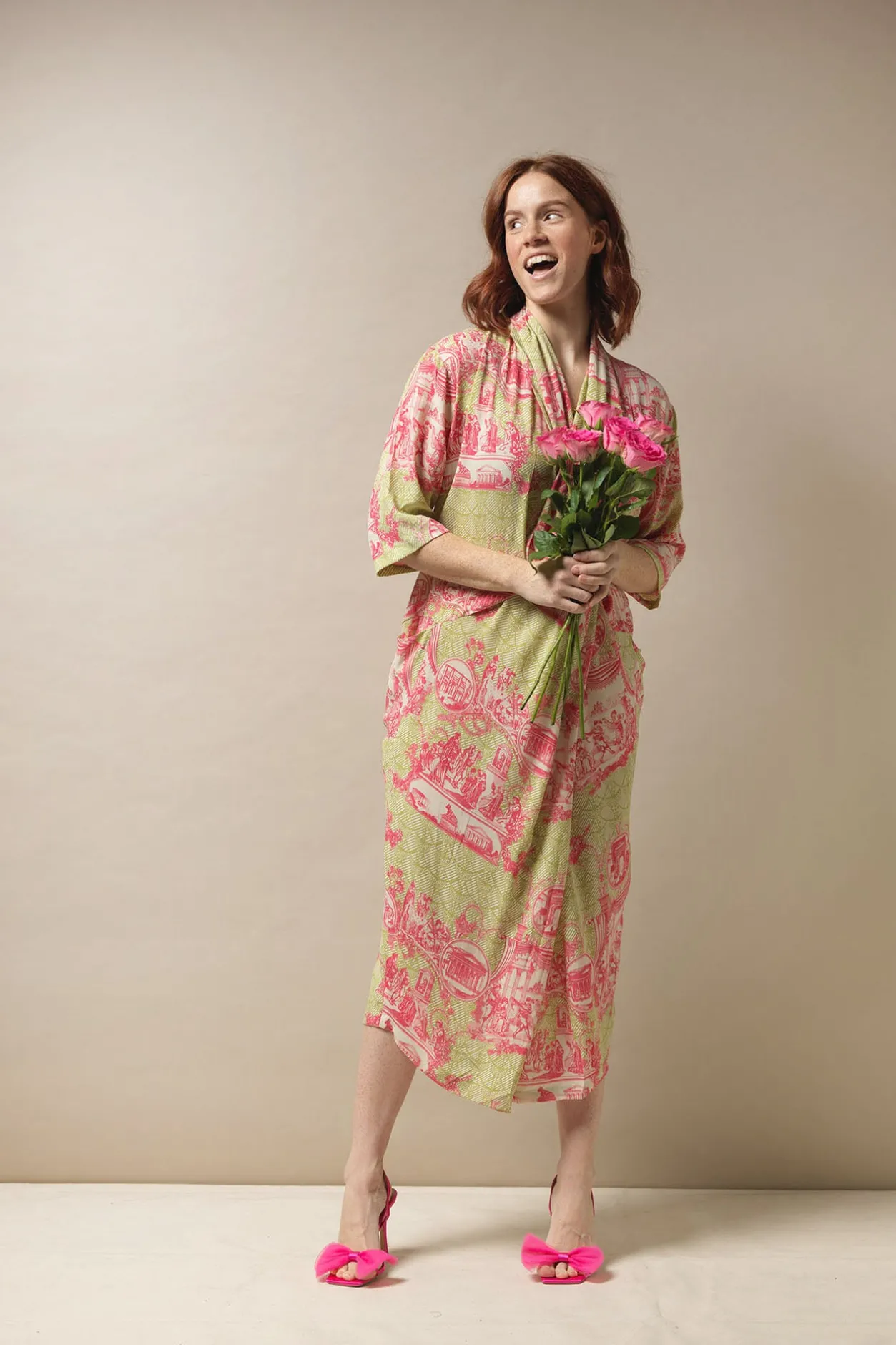 Women One Hundred Stars Ancient Columns Olive Rachel Dress