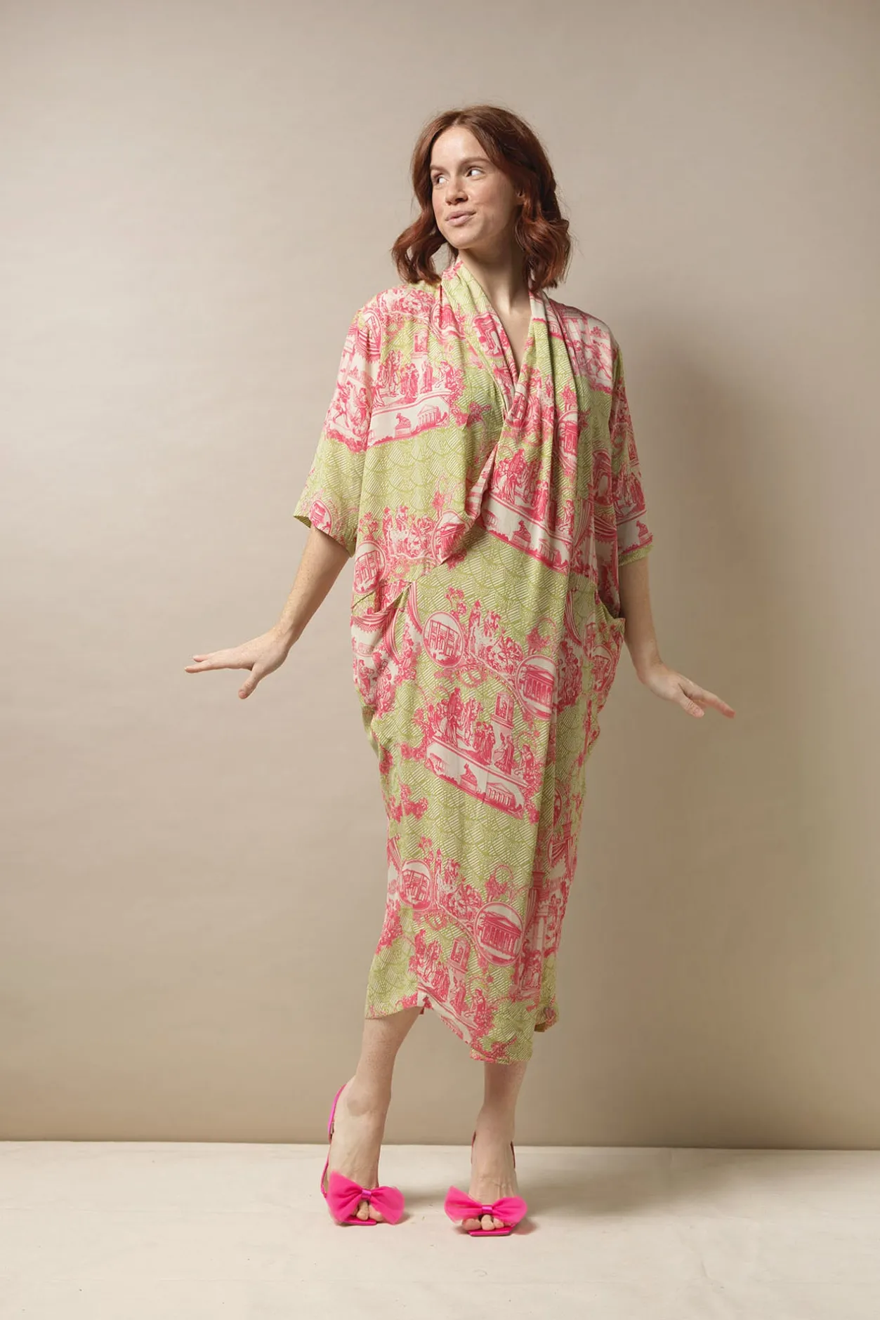 Women One Hundred Stars Ancient Columns Olive Rachel Dress