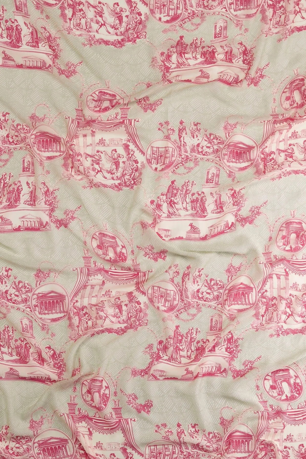 One Hundred Stars Ancient Columns Pink Scarf