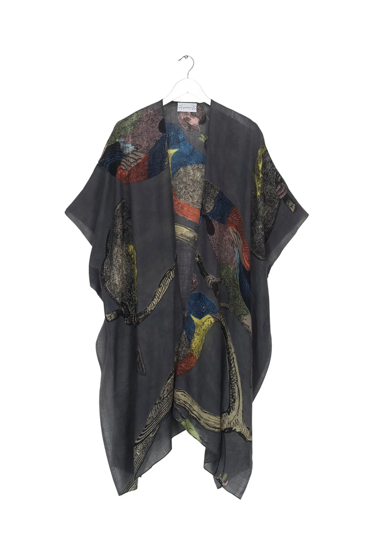 Women One Hundred Stars Bird Ink Wool Throwover