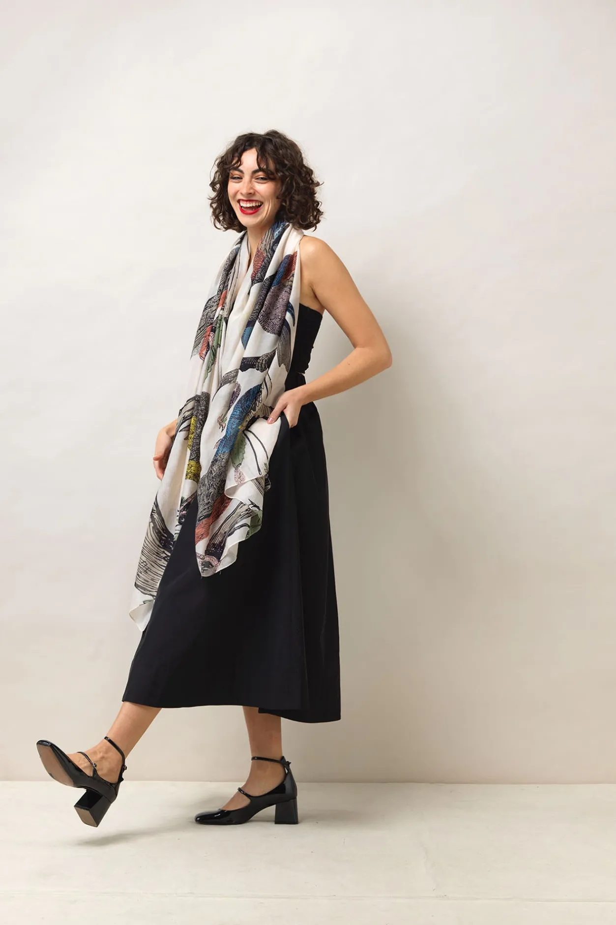 One Hundred Stars Bird Stone Scarf