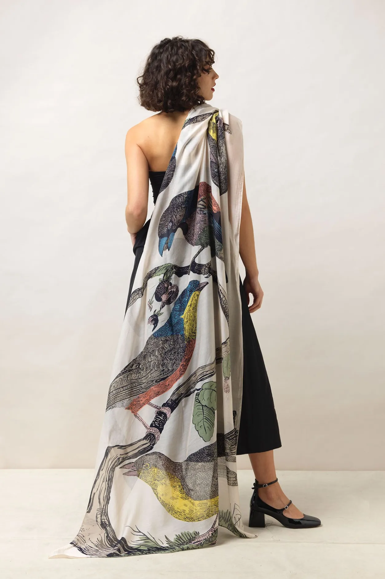 One Hundred Stars Bird Stone Scarf