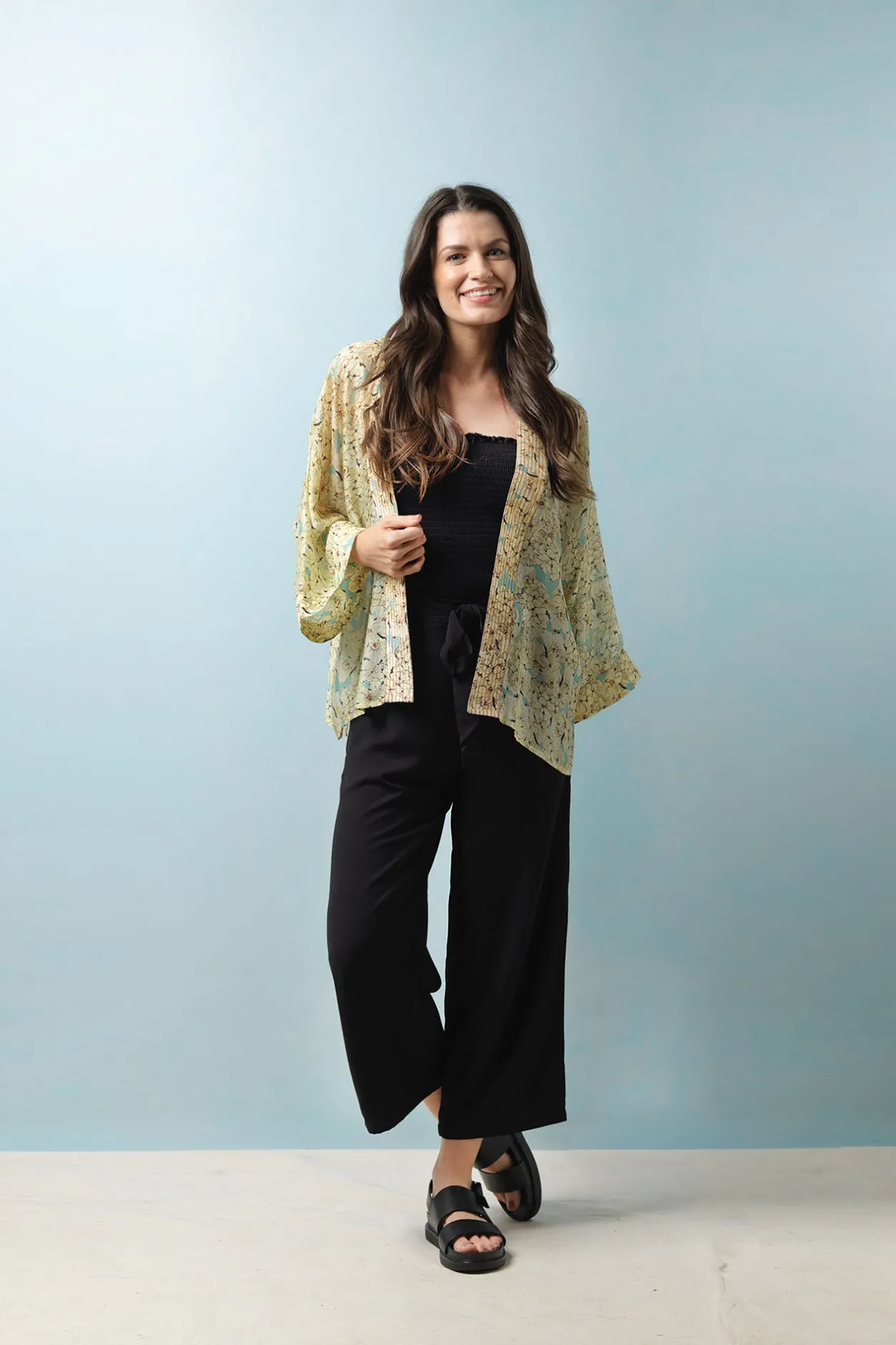 Women One Hundred Stars Blossom Kimono