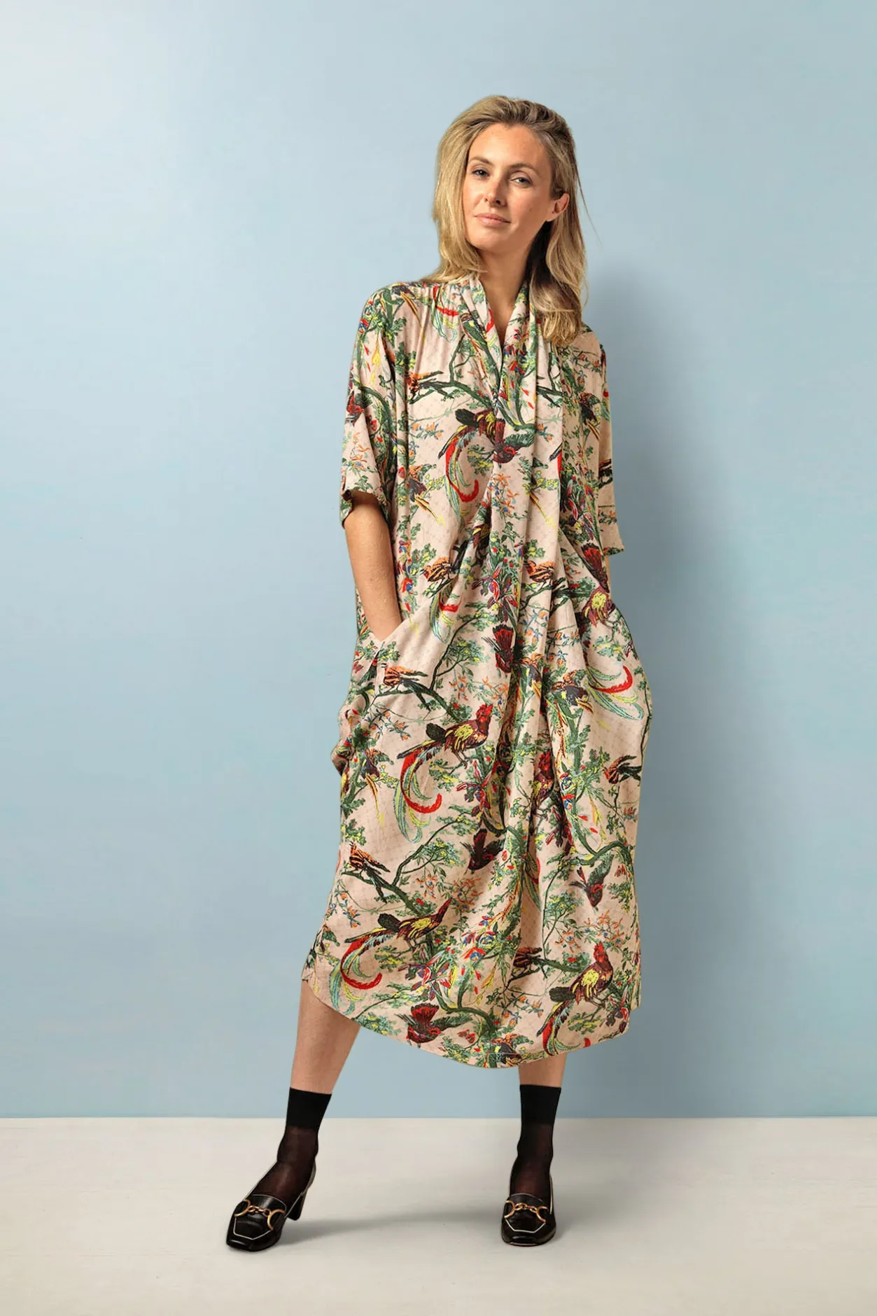 Women One Hundred Stars Chinoiserie Pink Rachel Dress