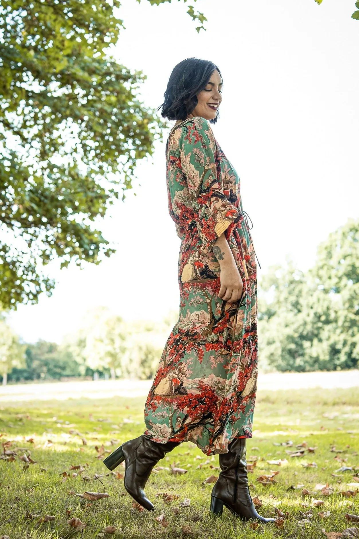 Women One Hundred Stars Country Toile Berry Abbi Dress