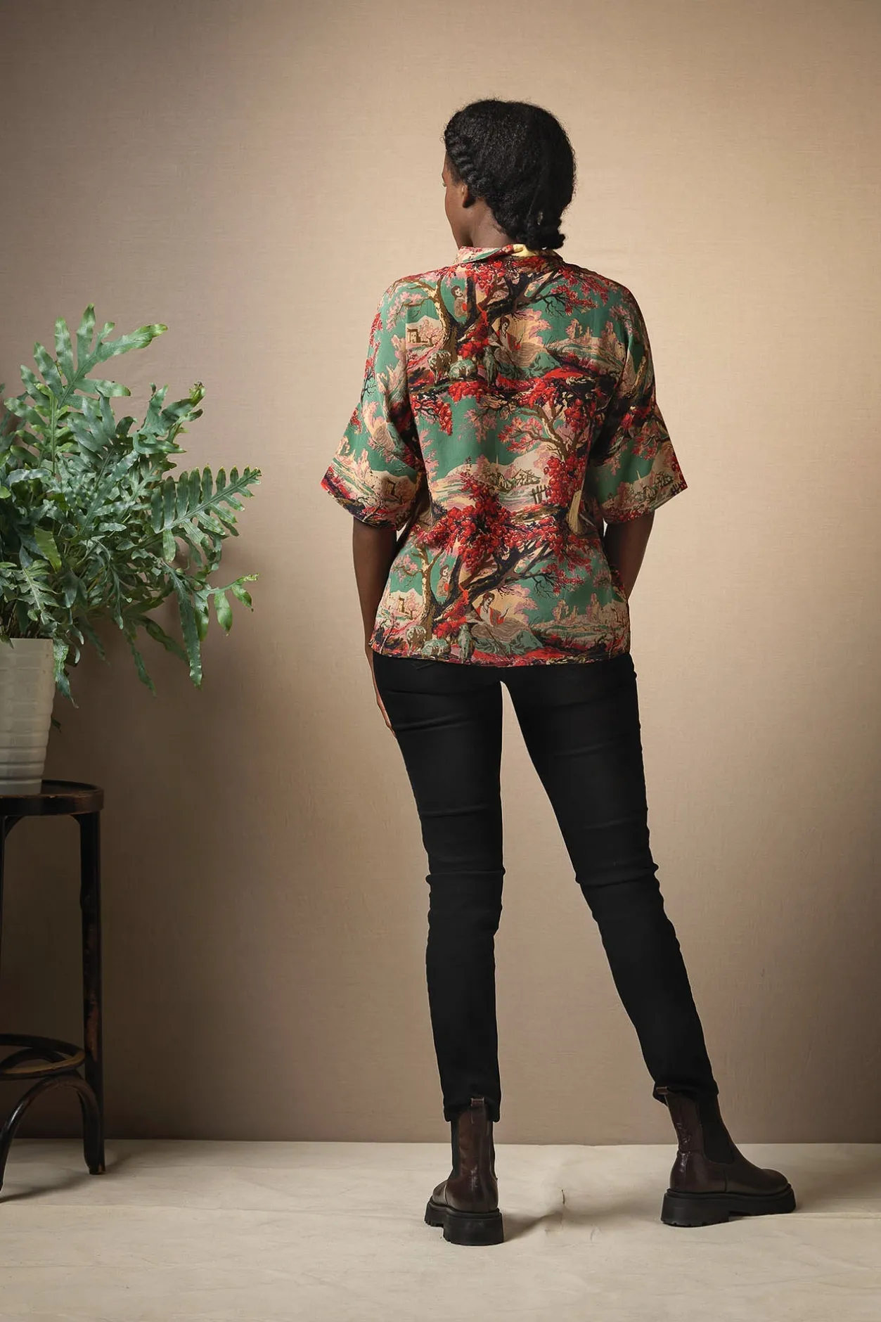 Women One Hundred Stars Country Toile Berry Pippa Top