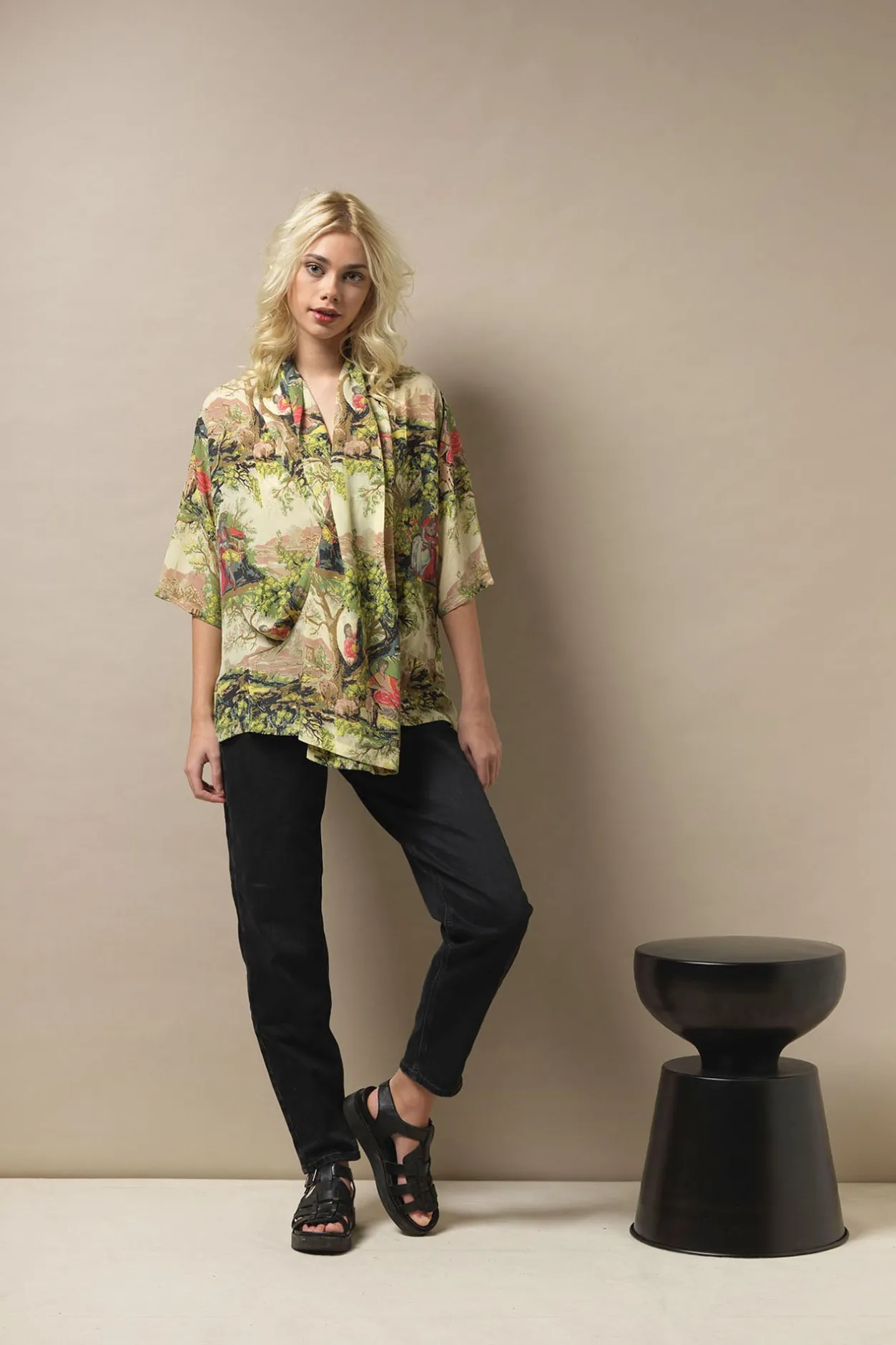 Women One Hundred Stars Country Toile Rachel Top