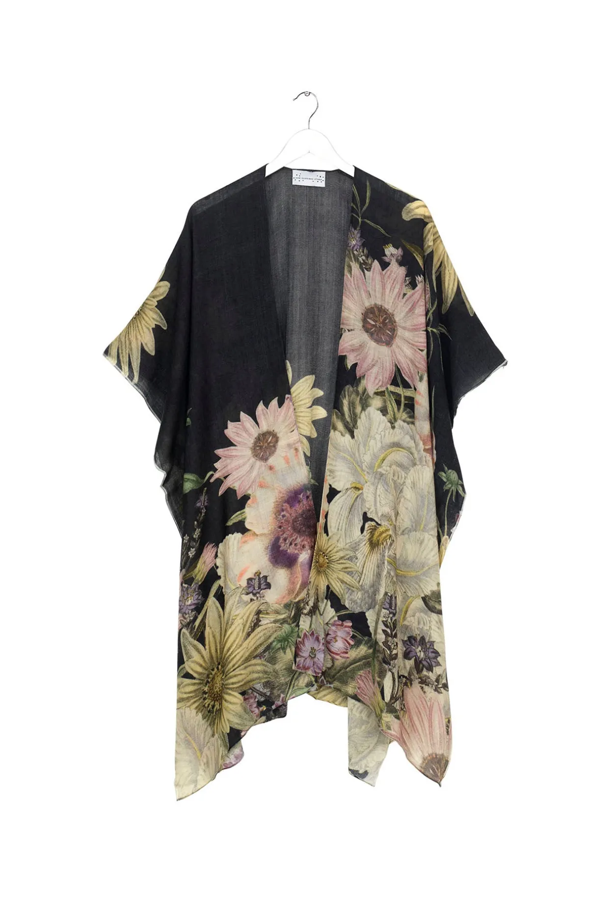 Women One Hundred Stars Daisy Black Wool Throwover