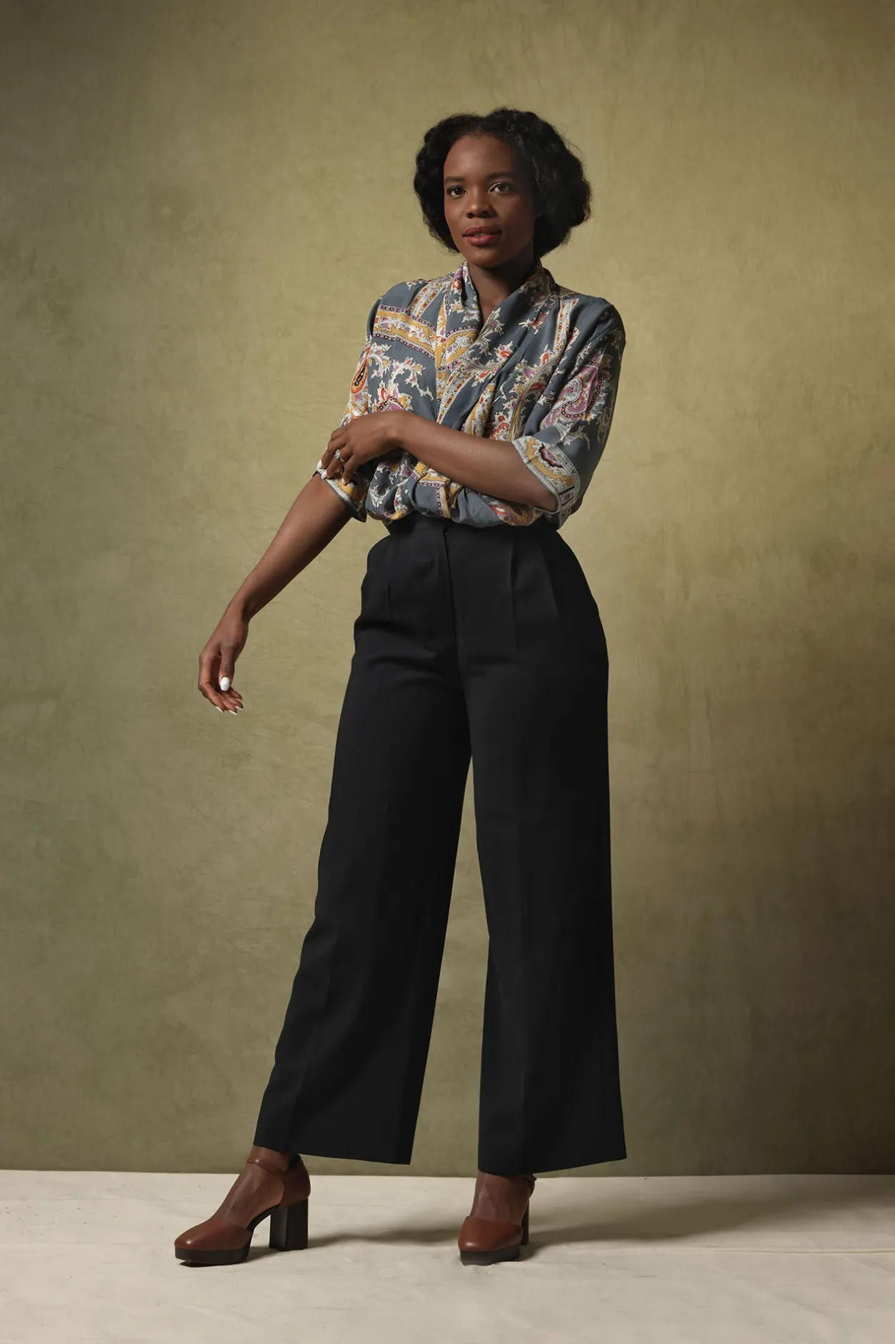 Women One Hundred Stars Handkerchief Grey Rachel Top