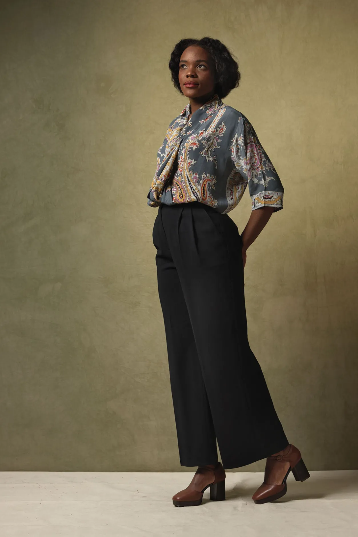 Women One Hundred Stars Handkerchief Grey Rachel Top