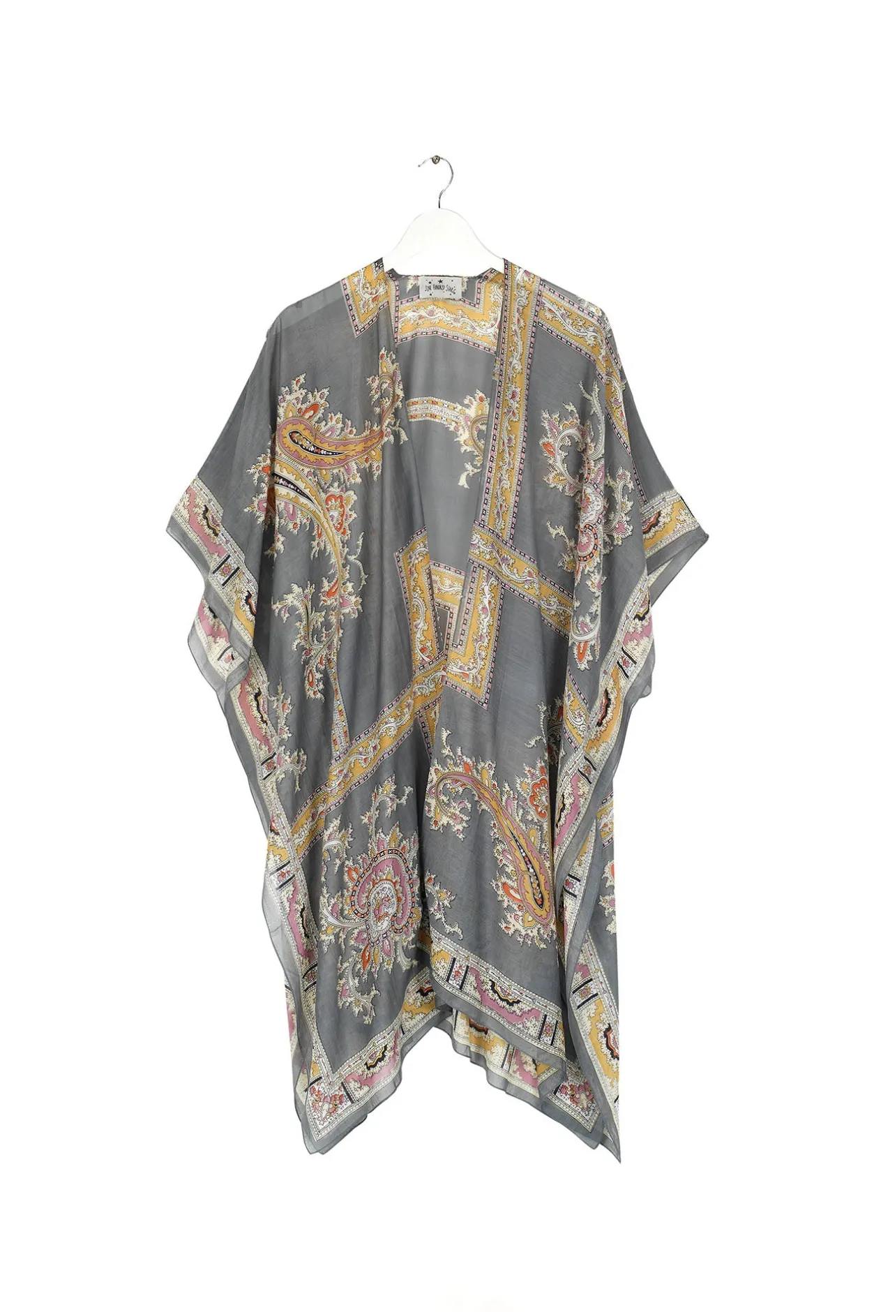 Women One Hundred Stars Handkerchief Grey Throwover