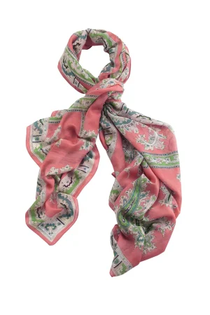 One Hundred Stars Handkerchief Pink Scarf