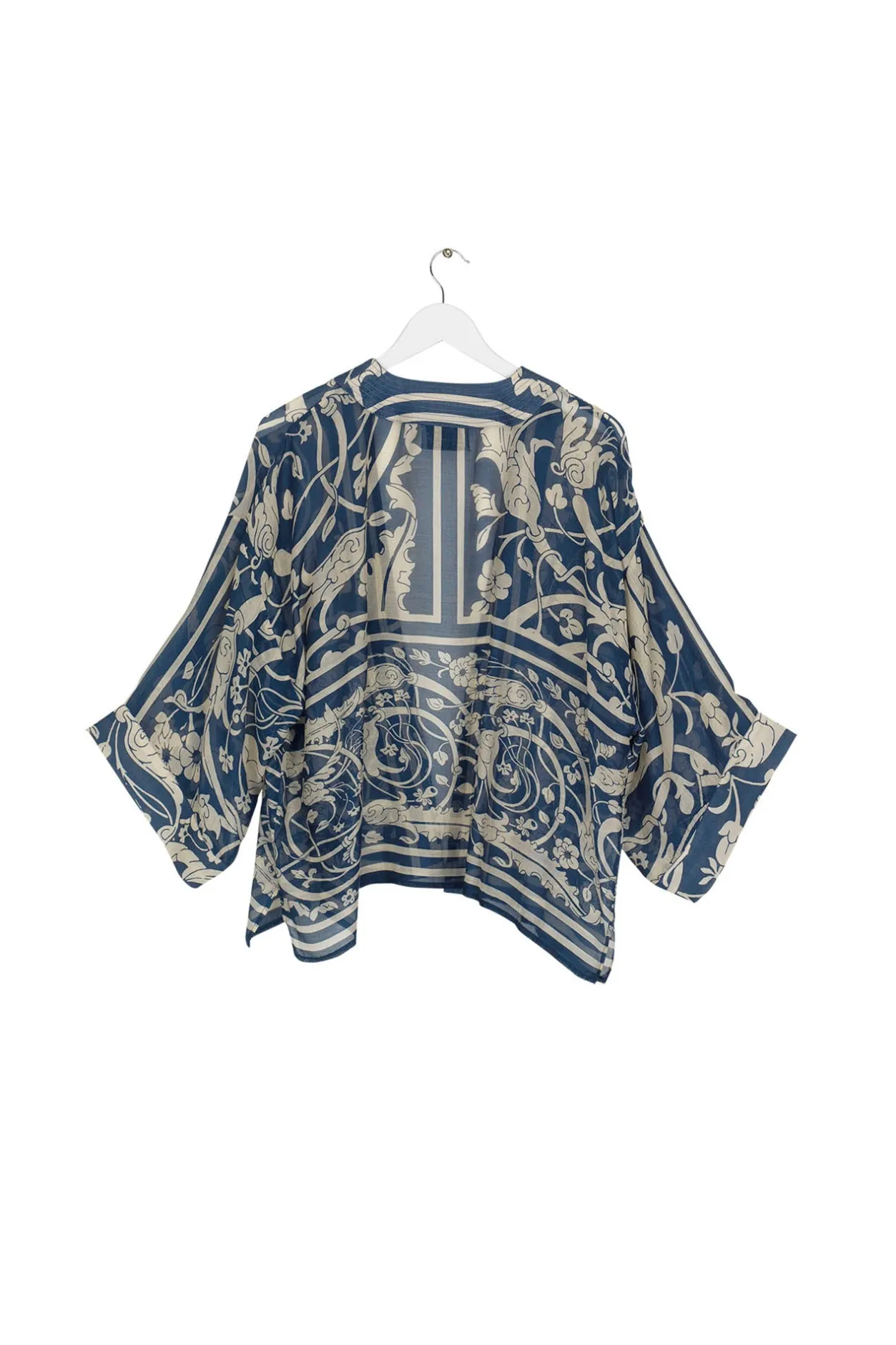 Women One Hundred Stars Jaipur Blue Kimono