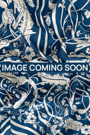 One Hundred Stars Jaipur Blue Linen Panel