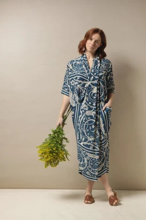 Women One Hundred Stars Jaipur Blue Rachel Dress