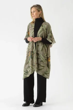 Women One Hundred Stars Kew Evergreen Stone Wool Throwover