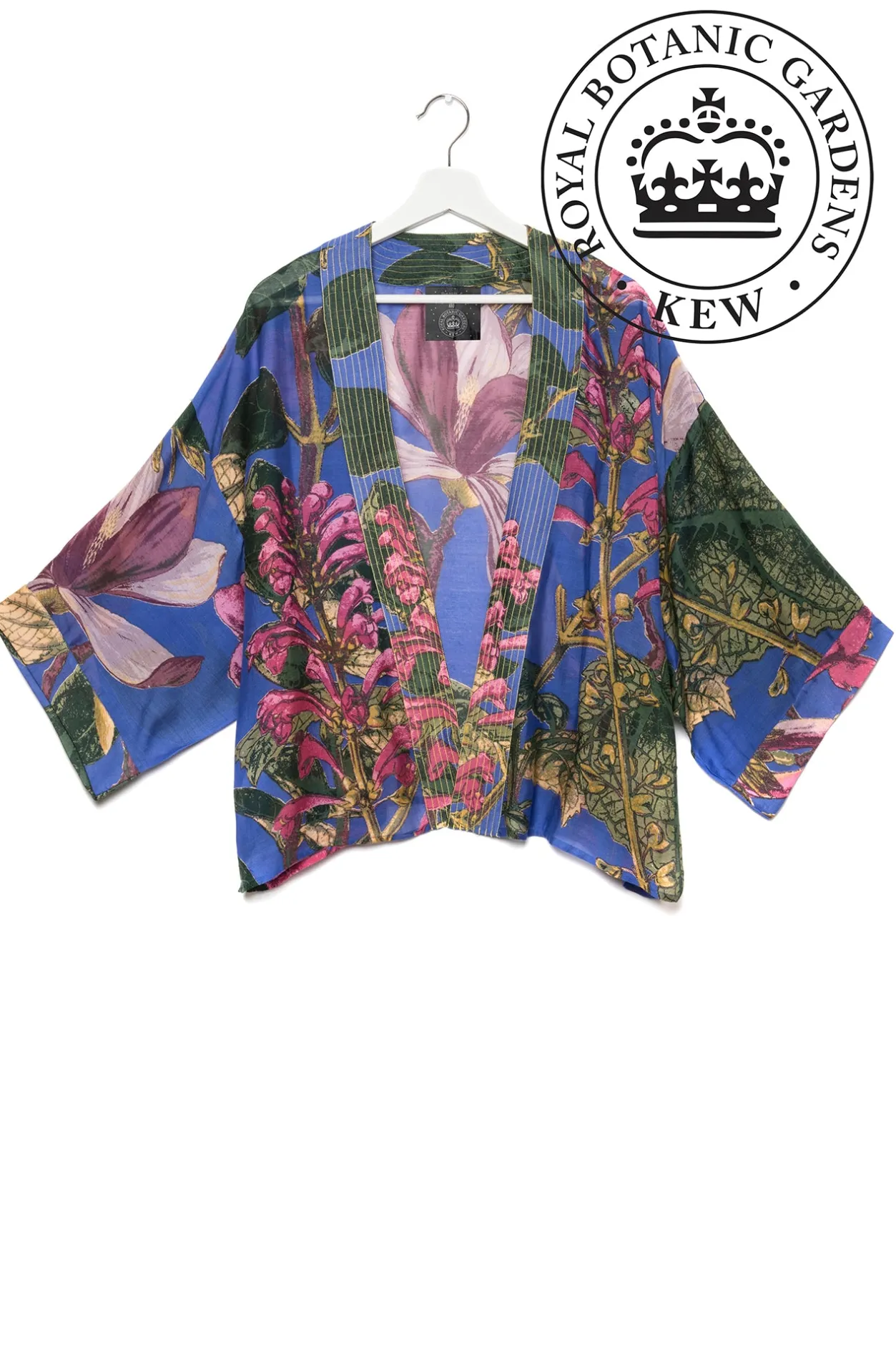 Women One Hundred Stars Kew Magnolia Purple Kimono