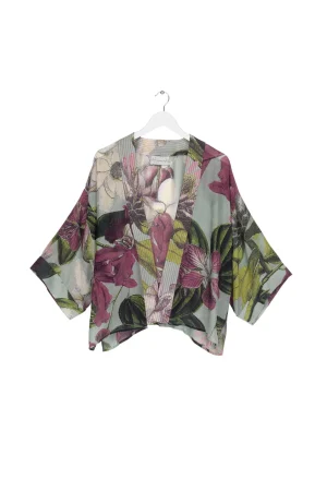 Women One Hundred Stars Kew Protea Duck Egg Kimono