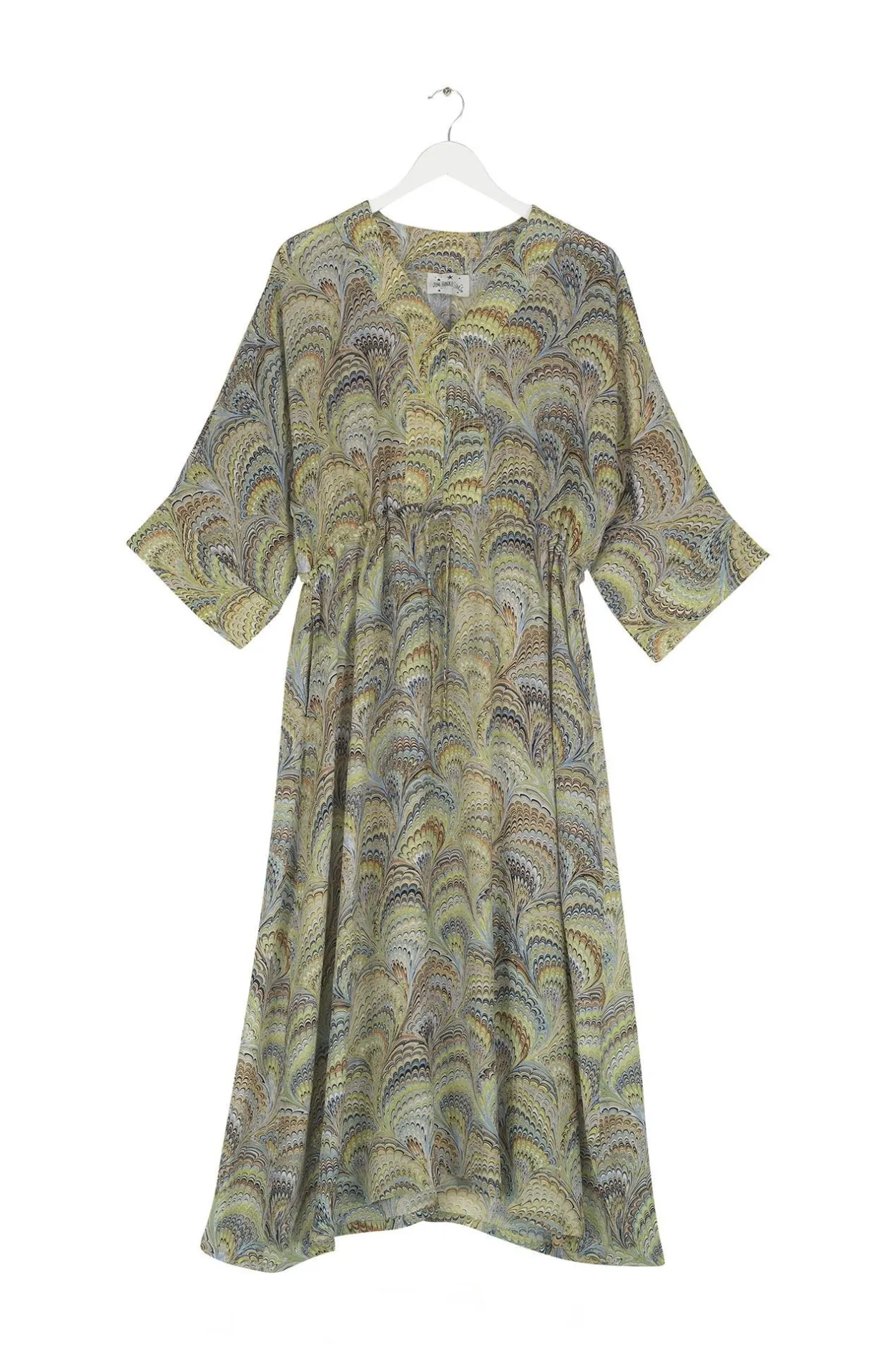 Women One Hundred Stars Marbled Green Abbi Dress