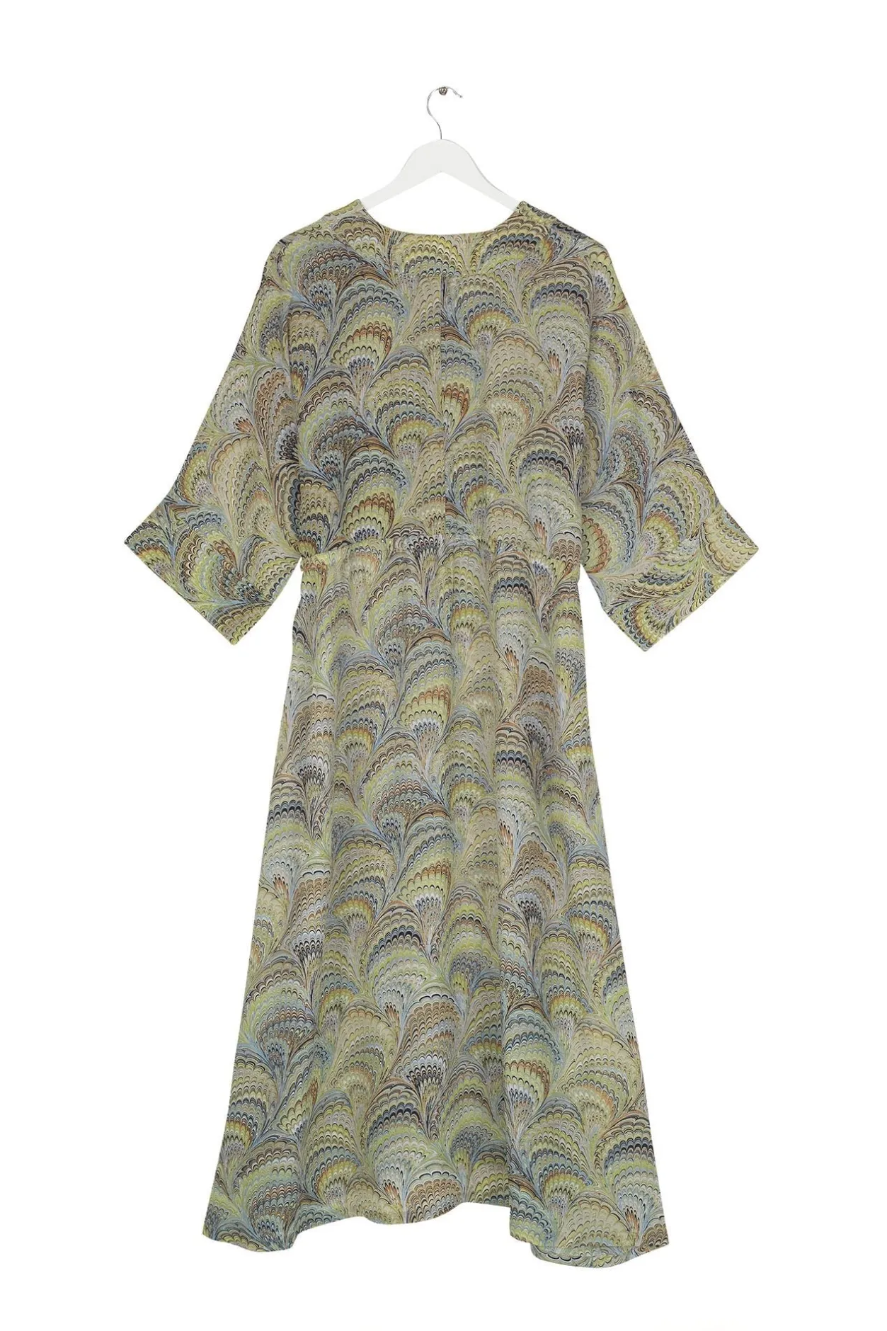 Women One Hundred Stars Marbled Green Abbi Dress