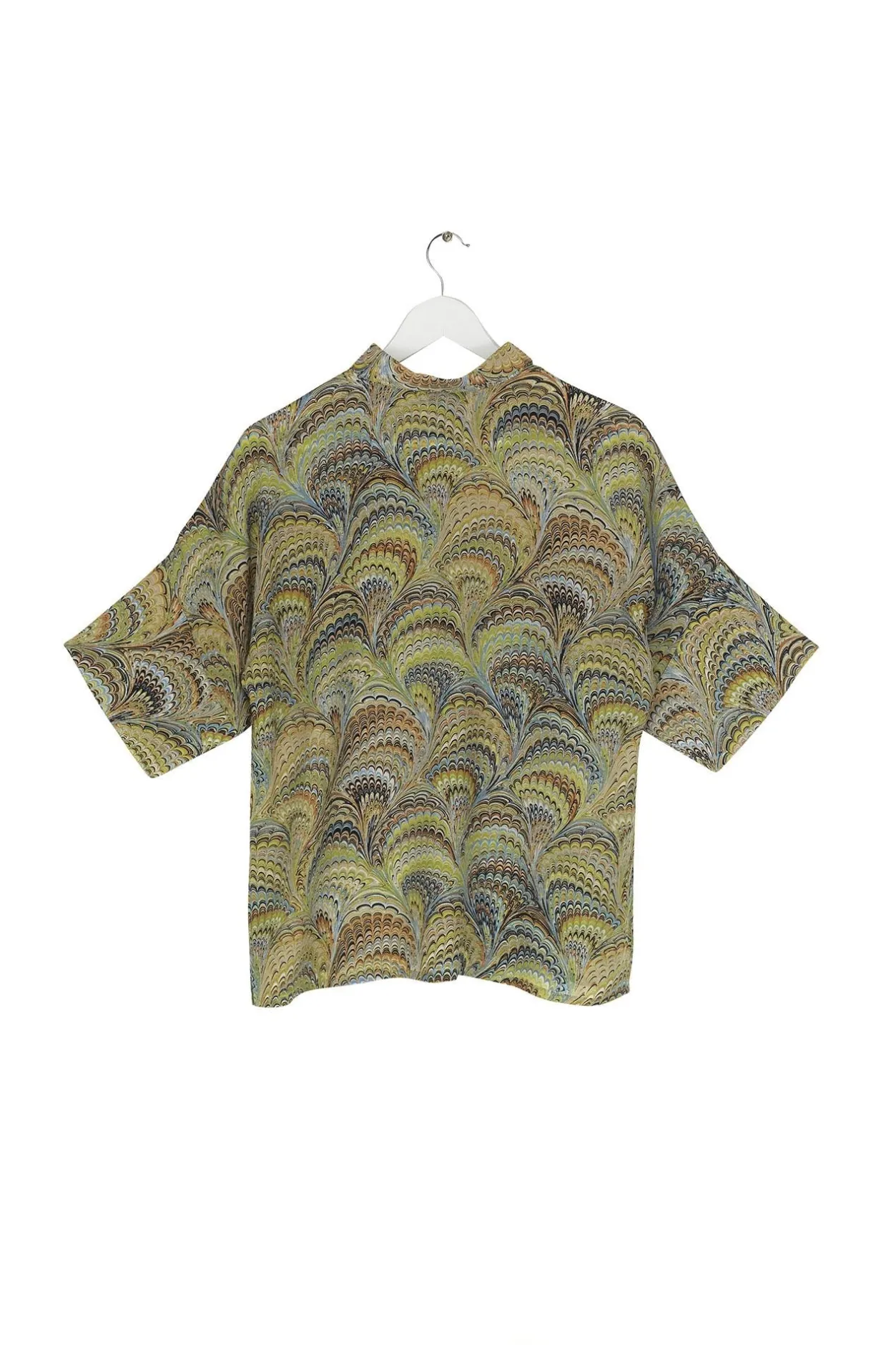 Women One Hundred Stars Marbled Green Pippa Top