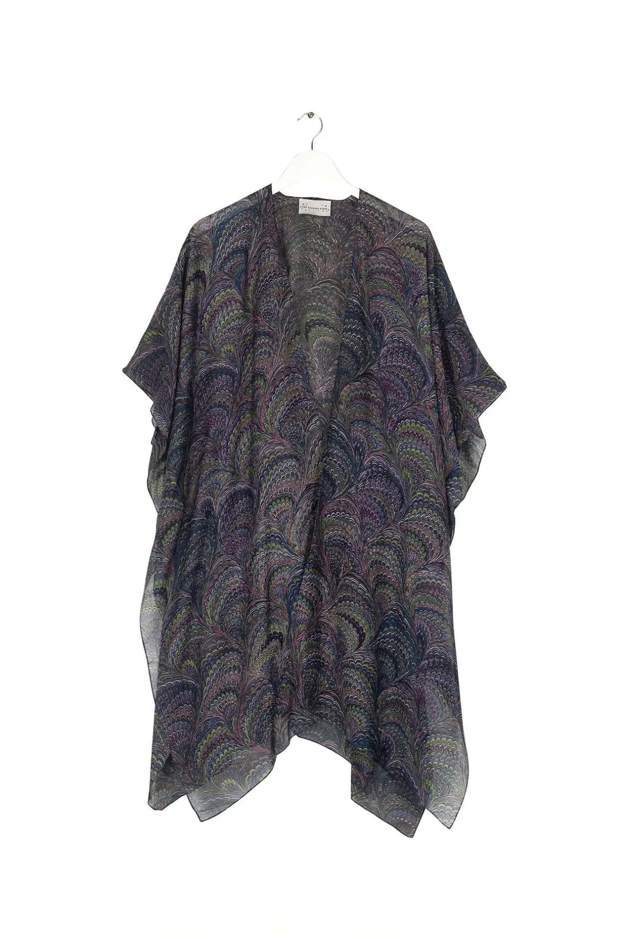 Women One Hundred Stars Marbled Indigo Throwover