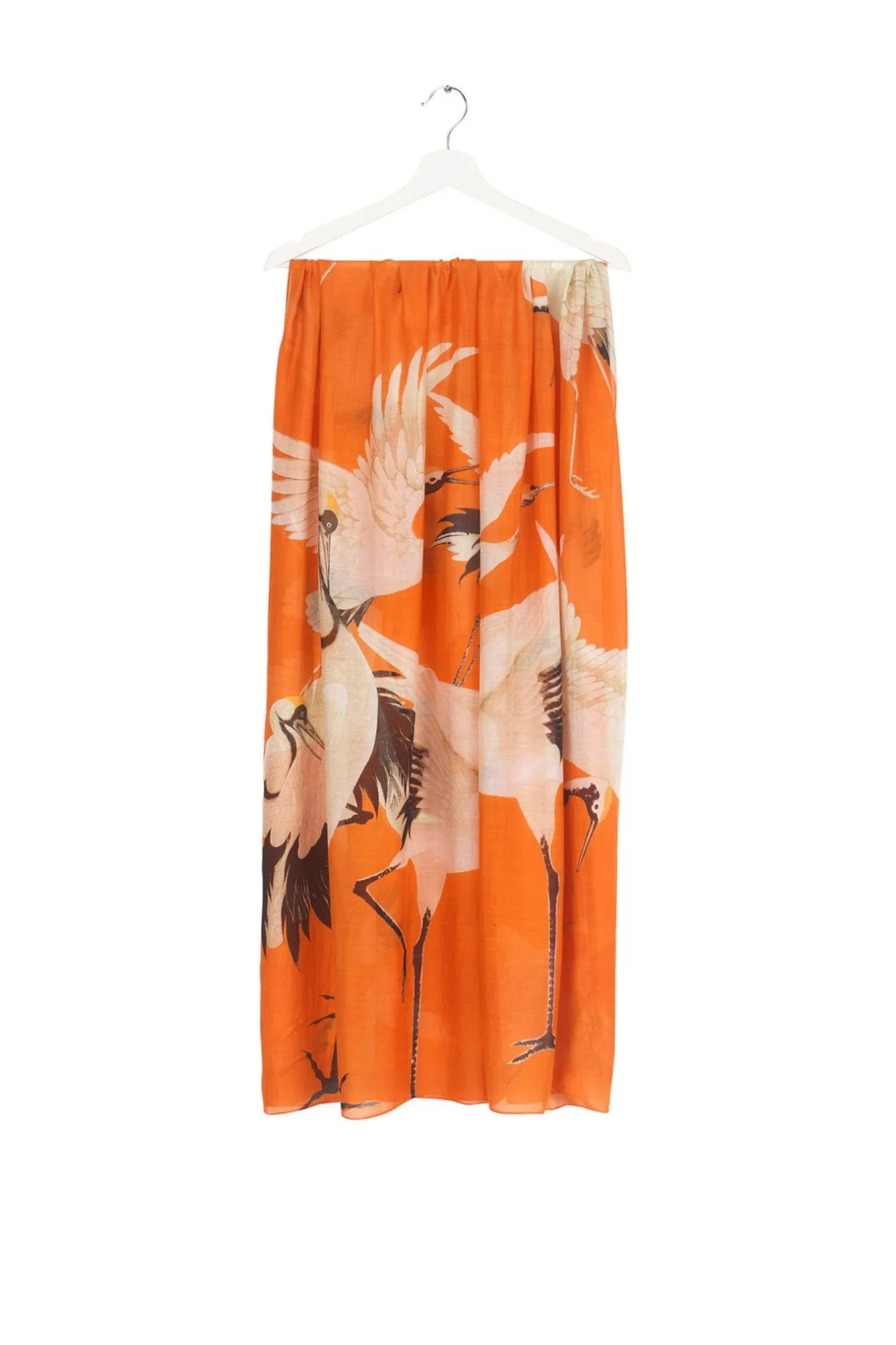 One Hundred Stars Stork Orange Scarf