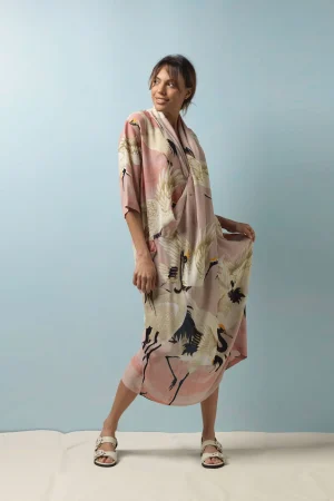 Women One Hundred Stars Stork Plaster Pink Rachel Dress