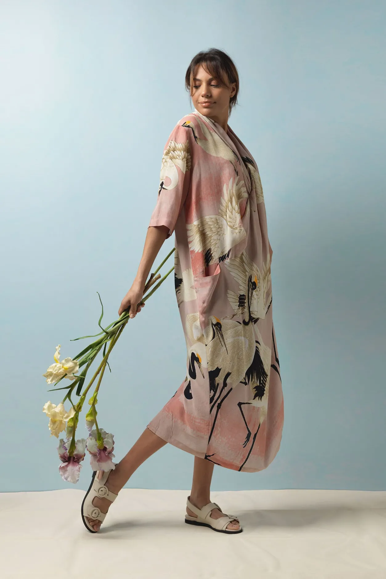 Women One Hundred Stars Stork Plaster Pink Rachel Dress