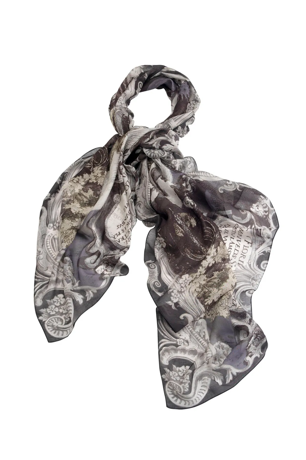 One Hundred Stars Sunburst Grey Scarf