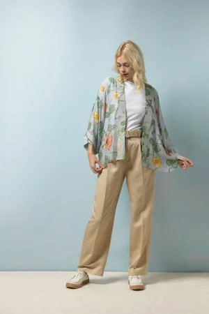Women One Hundred Stars Sweet Pea Kimono