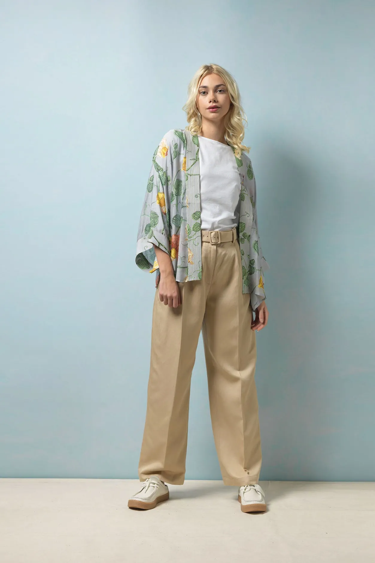 Women One Hundred Stars Sweet Pea Kimono