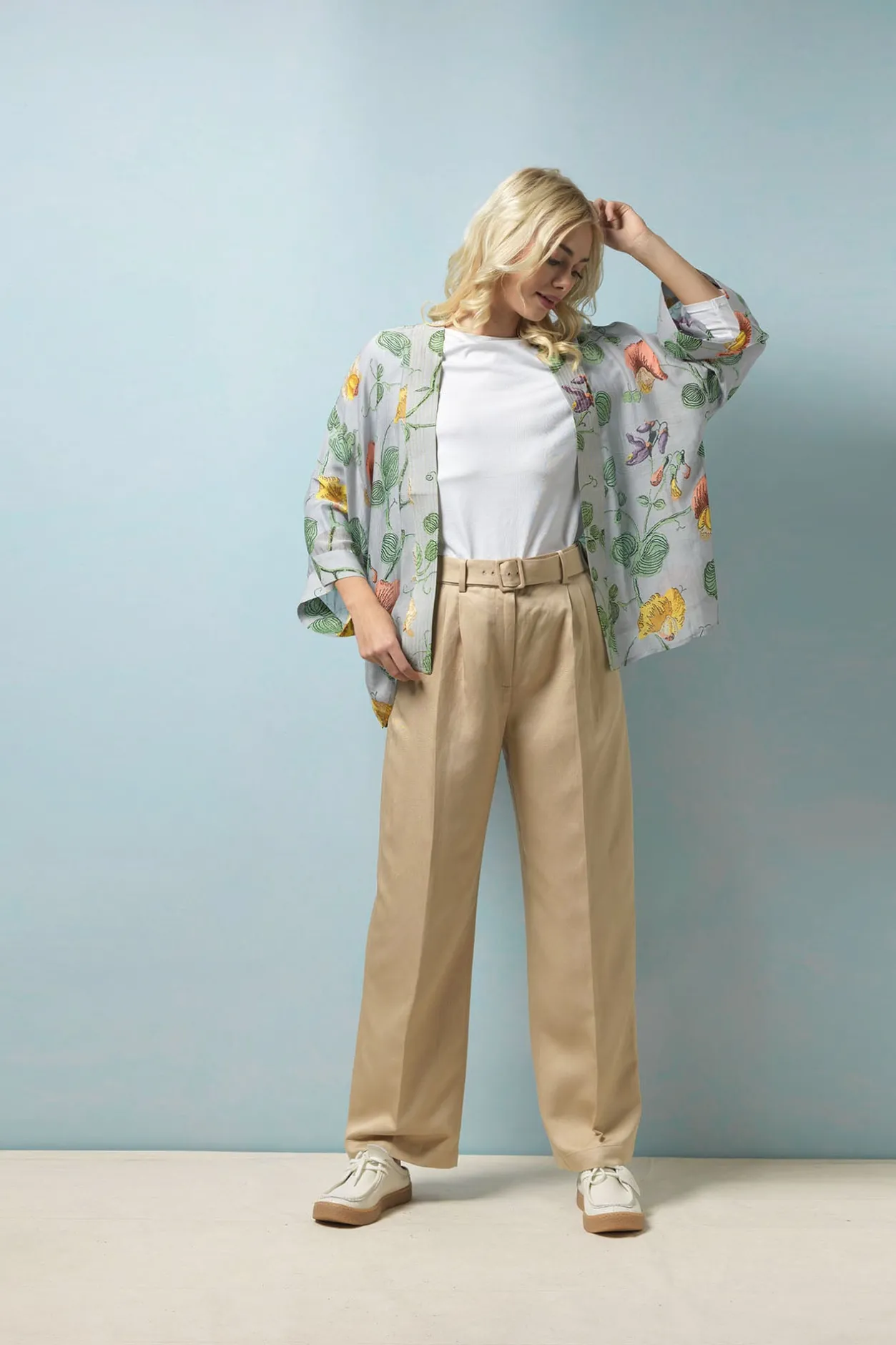 Women One Hundred Stars Sweet Pea Kimono