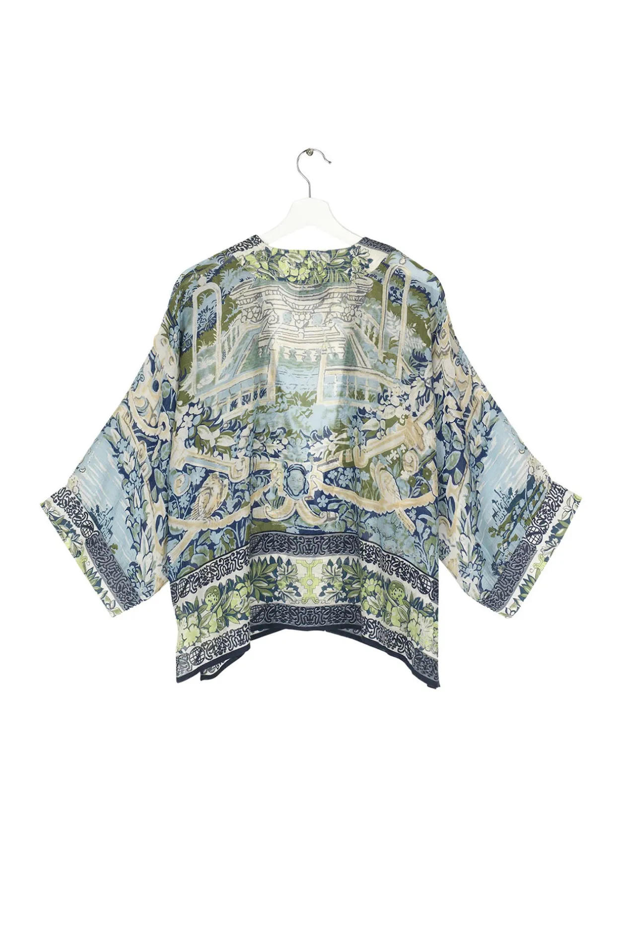 Women One Hundred Stars Tapestry Sea Kimono