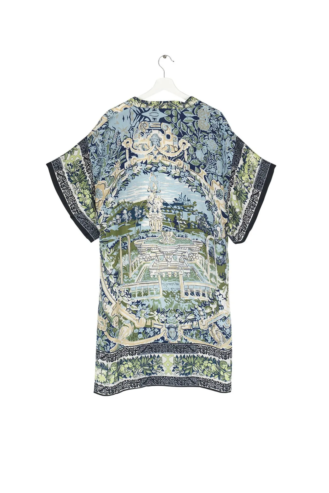 Women One Hundred Stars Tapestry Sea Midi Kimono