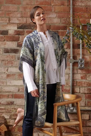 Women One Hundred Stars Tapestry Sea Wool Throwover