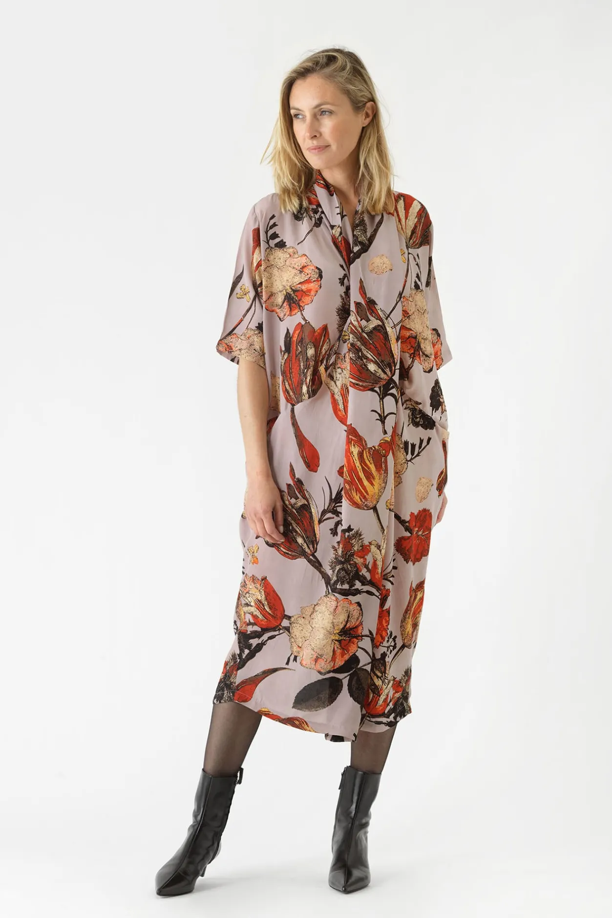 Women One Hundred Stars Tulip Red Rachel Dress