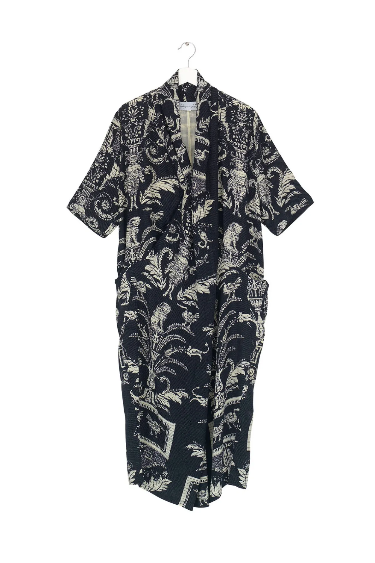 Women One Hundred Stars Vintage Damask Black Rachel Dress