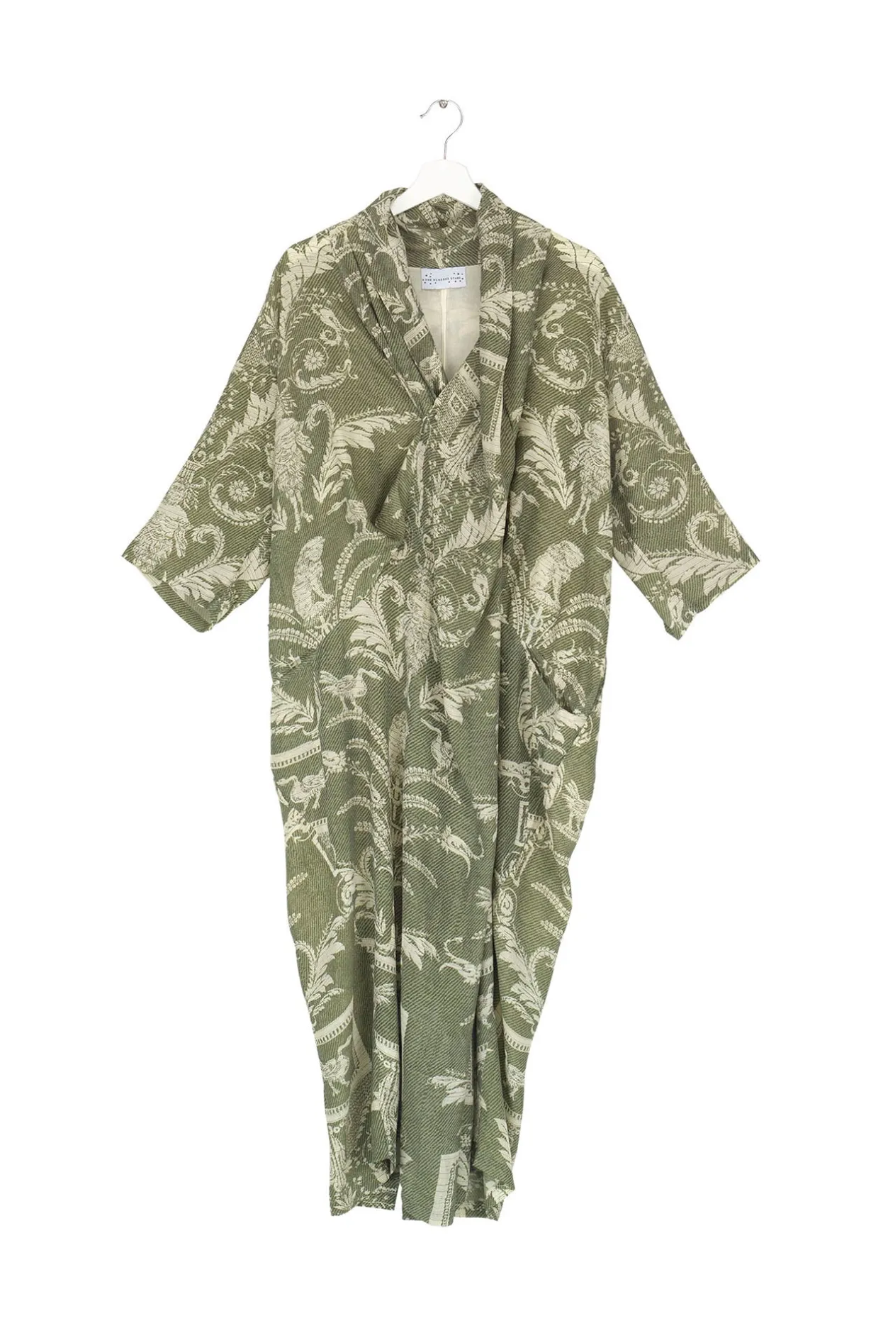 Women One Hundred Stars Vintage Damask Sage Rachel Dress